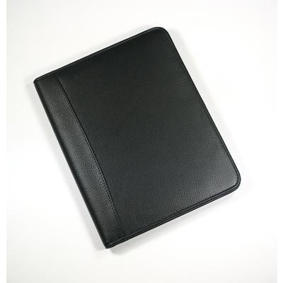 Picture of MELBOURNE NAPPA LEATHER A5 NON-ZIPPED FOLDER in Black.