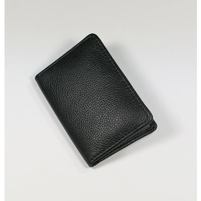 Picture of MELBOURNE NAPPA LEATHER OYSTER CARD HOLDER in Black.