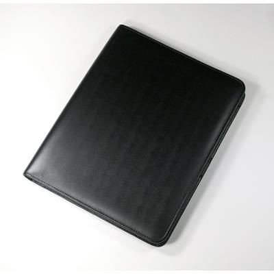 Picture of MALVERN GENUINE LEATHER A4 NON-ZIPPED FOLDER in Black.