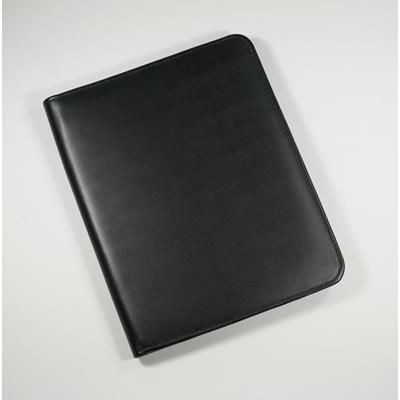 Picture of MALVERN GENUINE LEATHER A5 NON-ZIPPED FOLDER in Black.