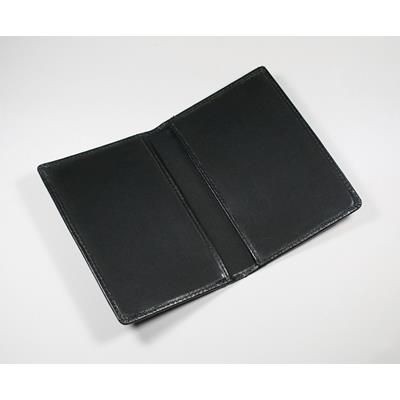 Picture of WARWICK GENUINE LEATHER PASSPORT WALLET in Black