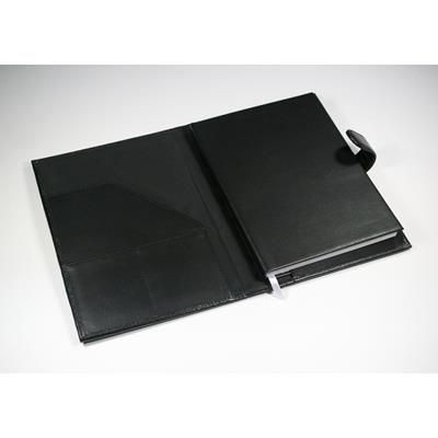 Picture of WARWICK GENUINE LEATHER A5 BOOK COVER in Black