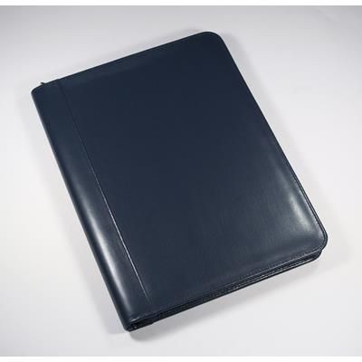 Picture of WARWICK GENUINE LEATHER A4 ZIP CALCULATOR FOLDER in Navy Blue.