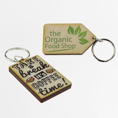 Picture of WOOD KEYRING