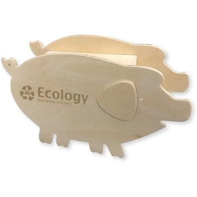 Picture of WOOD PIGGY BANK