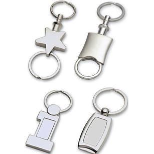 Picture of METAL KEYRING in Silver.