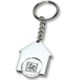 Picture of HOUSE SHAPE TROLLEY COIN KEYRING in Silver
