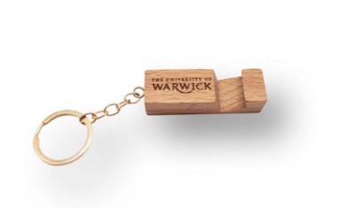 Picture of WOOD PHONE STAND KEYRING.