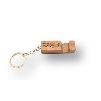 Picture of WOOD PHONE STAND KEYRING