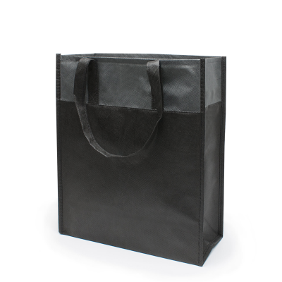 Picture of BREST – TOTE BAG with Bottom & Side Folding in Black & Anthracite