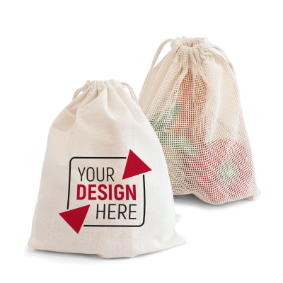 Picture of CALVI – MEDIUM VEGGIE BAG with Cotton Mesh in Ecru