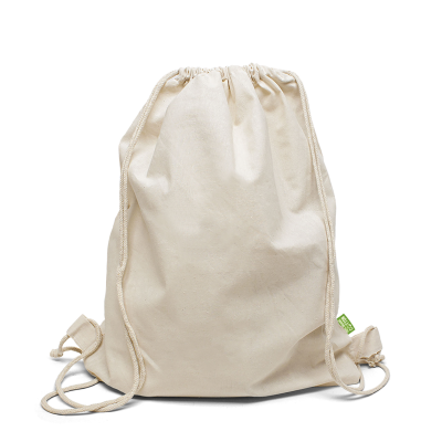 Picture of MONTREAL – ORGANIC COTTON BACKPACK RUCKSACK with Drawstring in Ecru