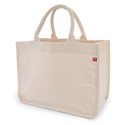Picture of BAMBERG – CANVAS BAG with Bottom & Side Gussets, Featuring Rolled Handles in Ecru