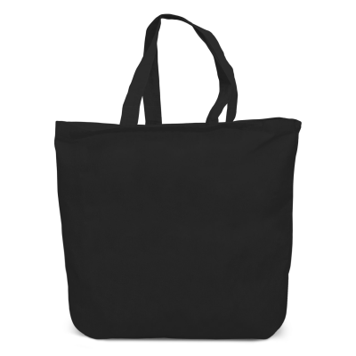 Picture of CADAQUES – BIG TOTE BAG with Bottom Folding & Long Handles in Black