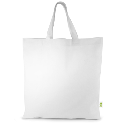 Picture of TRIER – TOTE BAG MADE FROM HEAVYWEIGHT RECYCLED COTTON with Short Handles in White