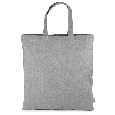 Picture of TRIER – TOTE BAG MADE FROM HEAVYWEIGHT RECYCLED COTTON with Short Handles in Grey Mottled