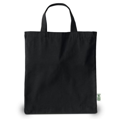 Picture of TRIER – TOTE BAG MADE FROM HEAVYWEIGHT RECYCLED COTTON with Short Handles in Black