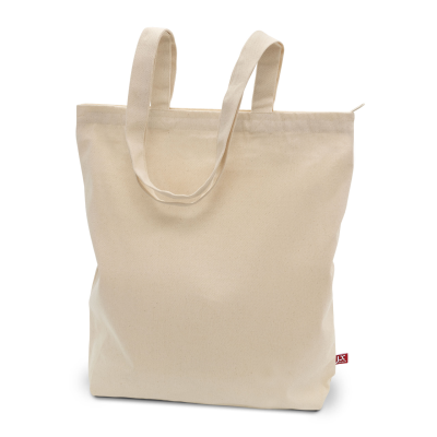 Picture of OTTAWA – CANVAS BAG with Zipper, Bottom Gusset & Long Handles in Ecru