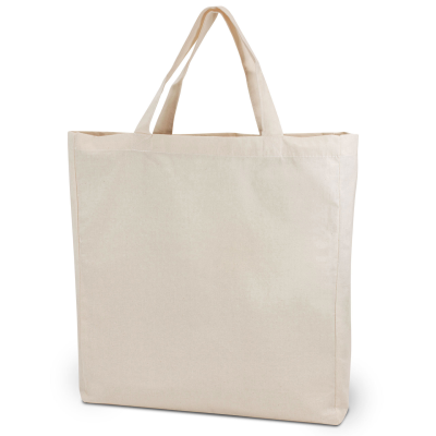 Picture of SHANGHAI – COTTON BAG with Bottom- & Sidefold in White