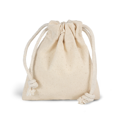 Picture of JAIPUR – SMALL COTTON POUCH with Drawstring in Ecru