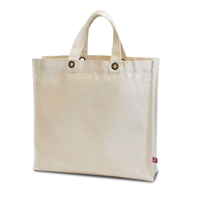 Picture of MACAU – CANVAS BAG with Bottom & Side Gussets, Featuring Metal Eyelets in Ecru