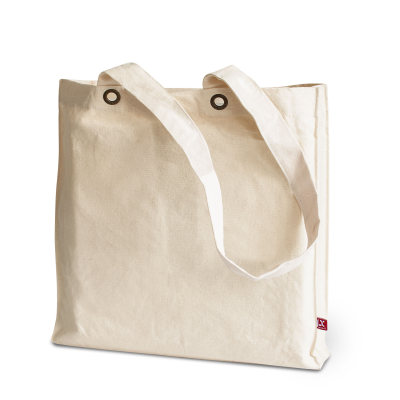 Picture of LANTAU – CANVAS BAG with Bottom & Side Gussets, Featuring Metal Eyelets in Ecru