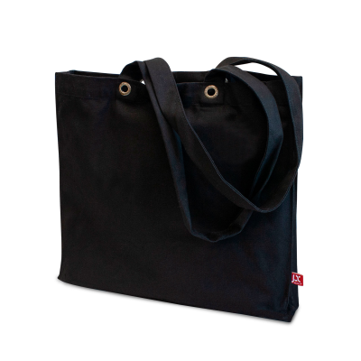 Picture of LANTAU – CANVAS BAG with Bottom & Side Gussets, Featuring Metal Eyelets in Black