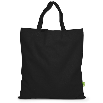 Picture of DARWIN – ORGANIC COTTON TOTE BAG with Short Handles in Black