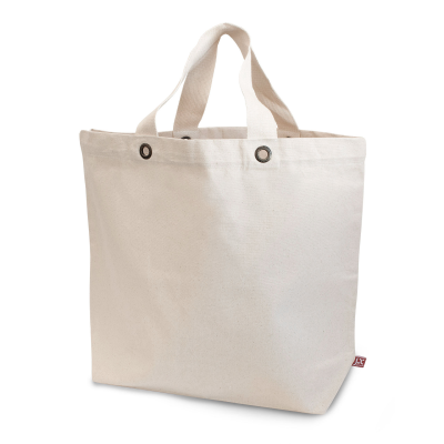 Picture of SANTORINI – CANVAS BAG with Bottom Gusset, Short Handles & Metal Eyelet in Ecru