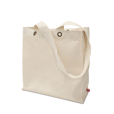 Picture of KOCHI – CANVAS BAG with Bottom & Side Gussets, Featuring Metal Eyelets in Ecru
