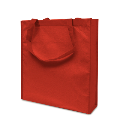 Picture of LISBOA – TOTE BAG with Bottom & Side Folding in Red
