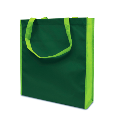 Picture of LISBOA – TOTE BAG with Bottom & Side Folding in Dark & Pale Green