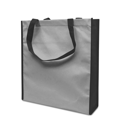 Picture of LISBOA – TOTE BAG with Bottom & Side Folding in Grey & Anthracite