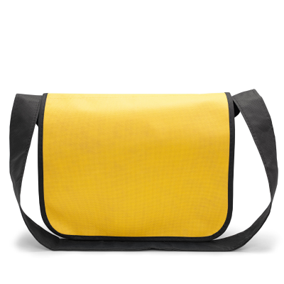Picture of FRANKFURT – COLLEGE BAG with Shoulder Strap in Yellow & Black