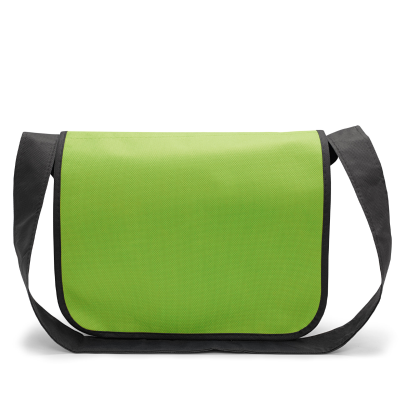 Picture of FRANKFURT – COLLEGE BAG with Shoulder Strap in Light Green & Black