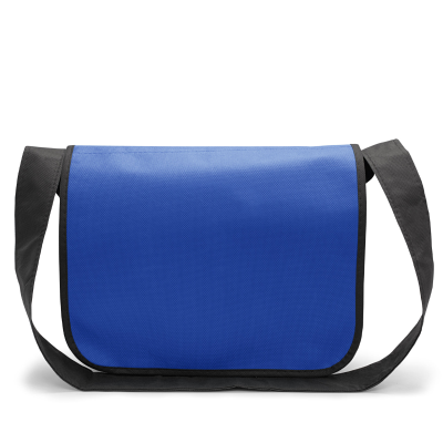 Picture of FRANKFURT – COLLEGE BAG with Shoulder Strap in Royal Blue & Black