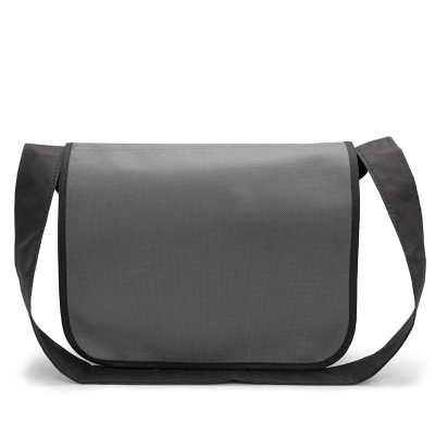 Picture of FRANKFURT – COLLEGE BAG with Shoulder Strap in Anthracite & Black