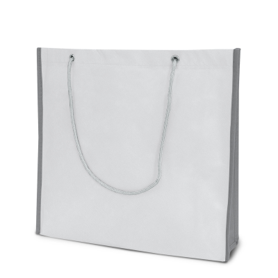 Picture of MILANO – TOTE BAG with Silver Cord Handles in White & Grey