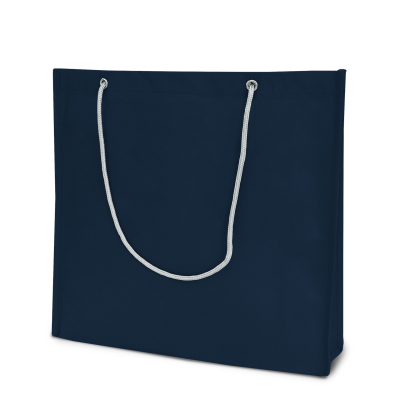 Picture of MILANO – TOTE BAG with Silver Cord Handles in Dark Blue