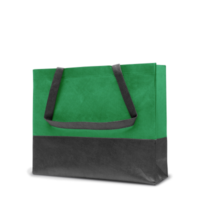 Picture of ROMA – TOTE BAG with Bottom & Side Folding in Green & Anthracite