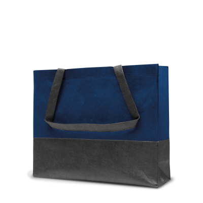 Picture of ROMA – TOTE BAG with Bottom & Side Folding in Marine & Anthracite