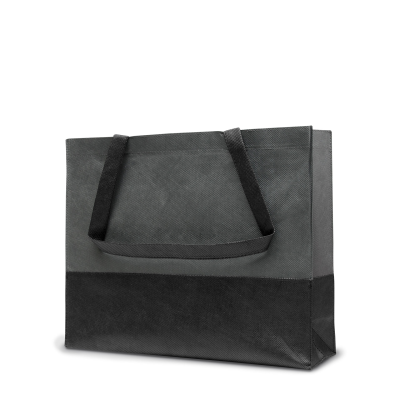 Picture of ROMA – TOTE BAG with Bottom & Side Folding in Anthracite & Black