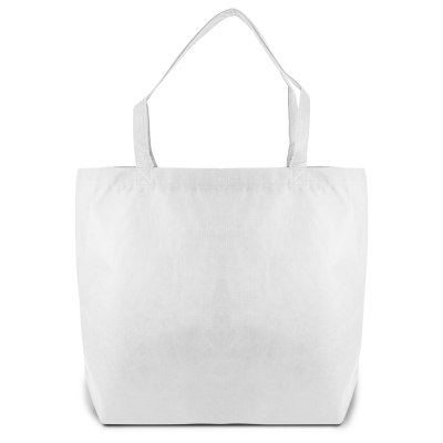 Picture of STOCKHOLM – BIG TOTE BAG with Bottom Folding & Zipper in White