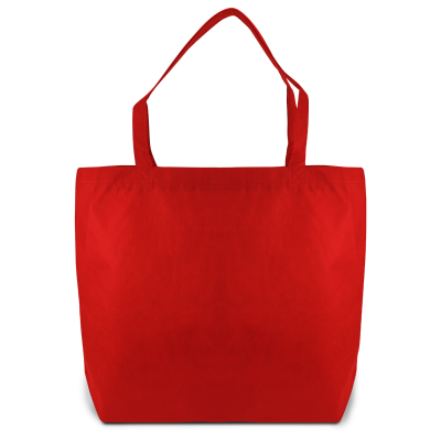 Picture of STOCKHOLM – BIG TOTE BAG with Bottom Folding & Zipper in Red