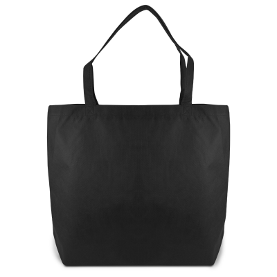 Picture of STOCKHOLM – BIG TOTE BAG with Bottom Folding & Zipper in Black