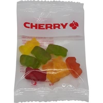 Picture of 10G OF ORIGINAL HARIBO JELLY SHAPE SWEETS with White or Clear Bag.