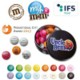 Picture of ROUND METAL TIN OF BRANDED M&M SWEETS