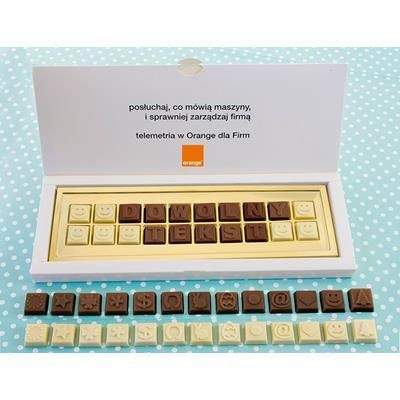 Picture of PERSONAL CHOCOLATE MESSAGE in Gift Box