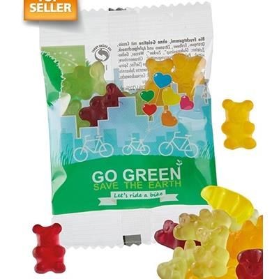 Picture of VEGAN ORGANIC FRUIT GUM JELLY BEARS.