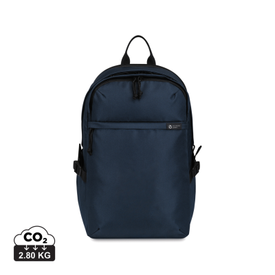 Picture of RENEW AWARE™ RPET 15 LAPTOP BACKPACK RUCKSACK in Navy